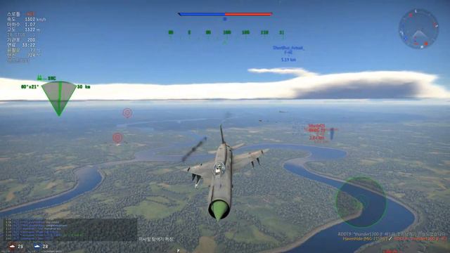 [War Thunder] USSR 10.3BR Mig-21 SMT Realistic Air Battle_Havenhide смотреть онлайн