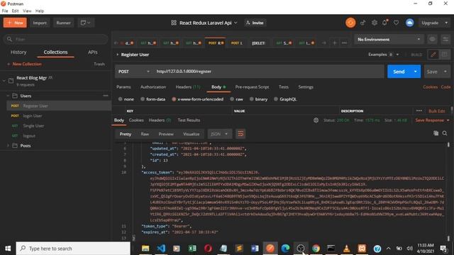 Part 26 -Logout User revoke token- Blog manager using React redux Laravel Api смотреть онлайн
