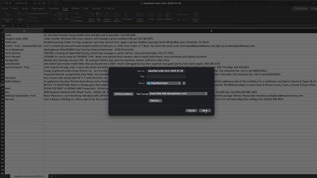 Exporting classifieds via Gravity Forms on WordPress | Our-Hometown Customer Support смотреть онлайн