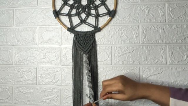 DIY Easy And Simple Macrame Dreamcatcher For Beginner | Macrame Tutorial смотреть онлайн