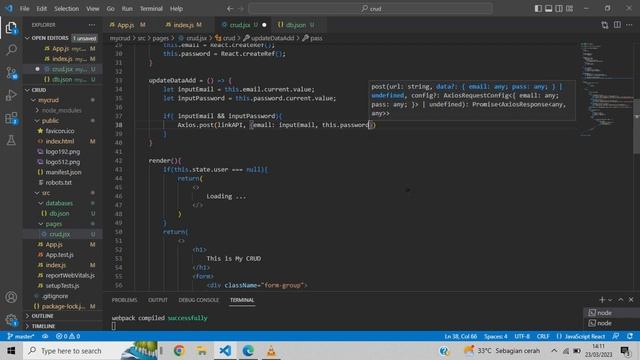 CRUD with Reactjs and JSON Server [Update Add] смотреть онлайн