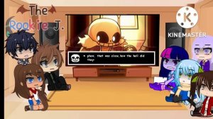 Characters react to FNF Indie Cross - Week 2: Sans || The Rookie J.