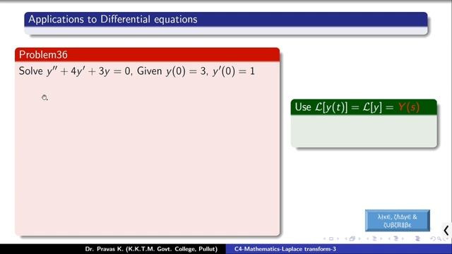 [Malayalam]3B- Laplace Transform on Integrals and Applications on Differential Equations смотреть онлайн
