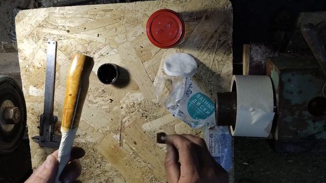 Покрытие рукояти ножа морилкой. смотреть онлайн