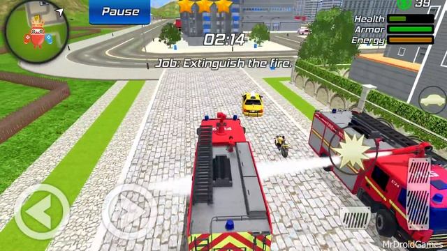 Spider Rope Hero Gangster Crime - Monster and Fire Truck at Vegas City - Android Gameplay смотреть онлайн