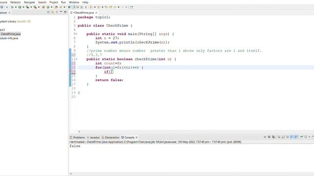 Prime Number Check using Java смотреть онлайн