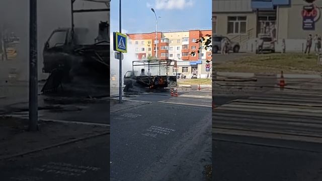 Сгорела машина на Ленина в Сургуте 11 08.2022 смотреть онлайн