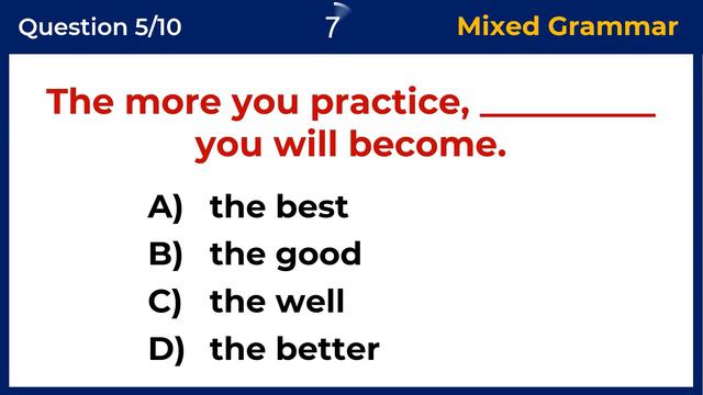 10 Mixed Grammar Quiz | Test Your English Grammar | #challenge 28 смотреть онлайн