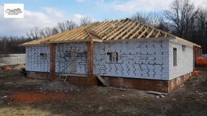 Вальмовая крыша. Монтаж битумной черепицы. Технониколь.