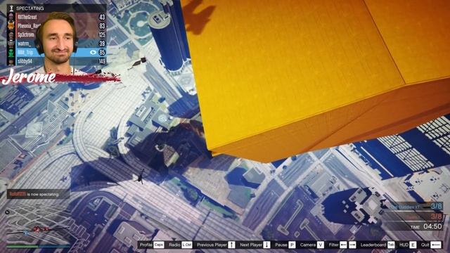 16-Player Helicopters VS Cars Minigame - GTA V Online Funny Moments | JeromeACE смотреть онлайн