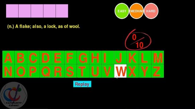 Word Guess Puzzle Game in Python using Pygame. Python Project. Best Game for Vocabulary Building. смотреть онлайн