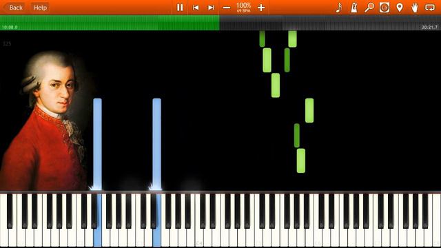 W.A. Mozart - Eine Kleine Nachtmusik (Complete) [Synthesia Piano Solo Tutorial] смотреть онлайн