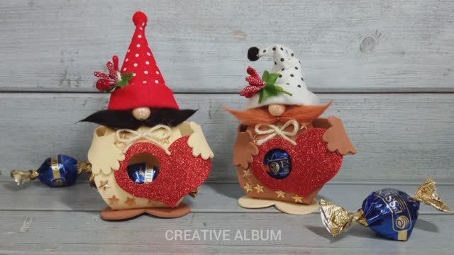 "Гном с сердцем" - поделка с сюрпризом (ссылка на шаблон в описании под видео) смотреть онлайн