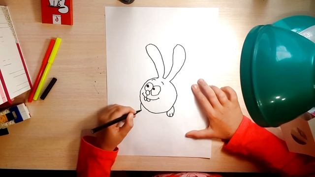 ? Как нарисовать смешарика КРОША, быстро и легко! ЗА 5 МИН!!! ? Желтый КРОШ! ? Рисуем зайца! смотреть онлайн