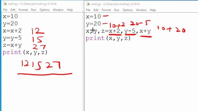 Assigning multiple variables in one line in Python | Multiple Assignment Statement in one Line смотреть онлайн