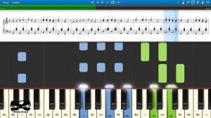 Ойся ты ойся, ты меня не бойся (на пианино Synthesia cover) Ноты и MIDI