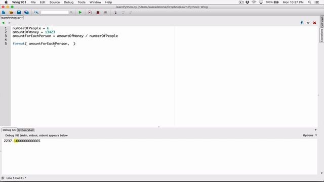 38. Formatting floating point numbers - Learn Python смотреть онлайн