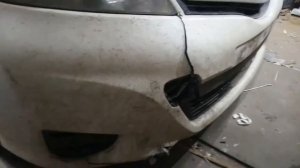 Toyota Yaris  ремонт бампера