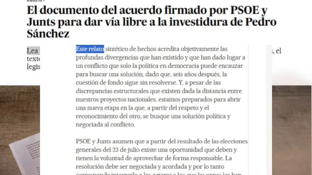 09-11-2023 Lea la literalidad del pacto firmado entre PSOE y JUNTS #españa #PSOE #junts смотреть онлайн