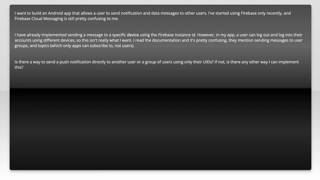 Sending Firebase Cloud Message using UID of user смотреть онлайн
