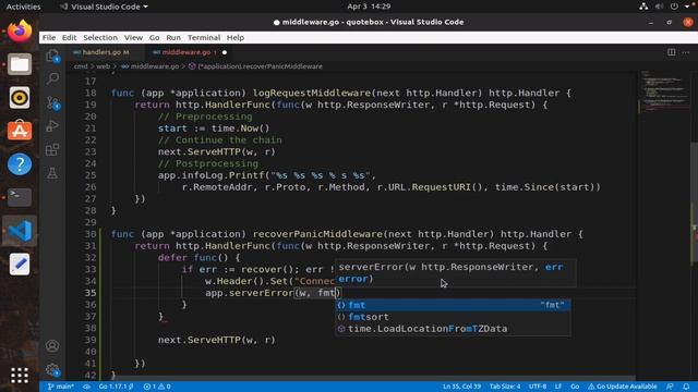 Introduction to middleware in Go III смотреть онлайн