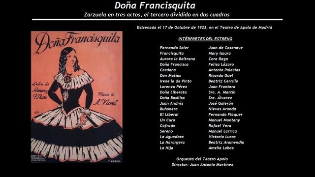 Doña Francisquita - Bolero del Marabú 'A un jilguero esperaba ...' (1925) - C. Raga - A. Palacios смотреть онлайн