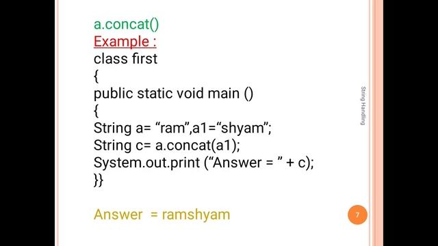 Computer Applications for ICSE || String Handling in Java Part 2 : (return type String) смотреть онлайн