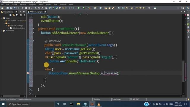 How to Create a Login Systems in Java Eclipse Editor смотреть онлайн