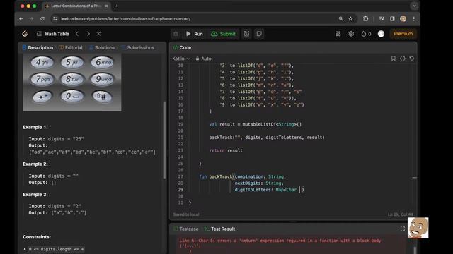 Coding Challenges In Kotlin #4 (Letter Combos of phone number) смотреть онлайн