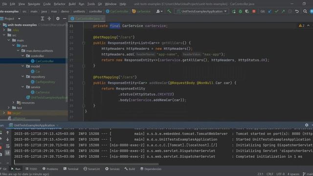5. Java Unit Tests - Create a Spring Boot App that has two endpoints смотреть онлайн