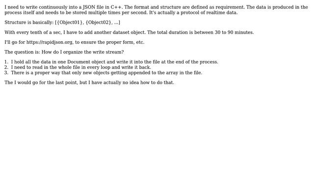 Software Engineering: Constantly writing a JSON file смотреть онлайн