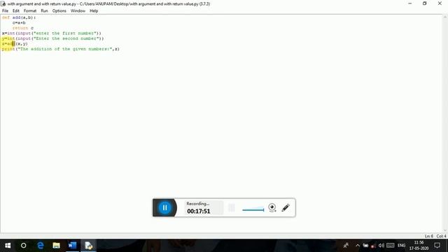 Class 12th (Python- Function) Chapter -3 смотреть онлайн