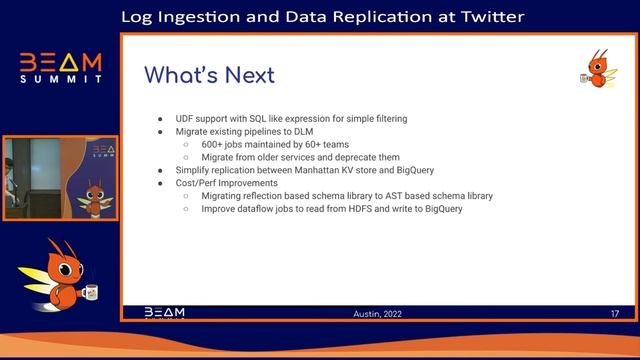 Beam Summit 2022 - Log Ingestion and Data Replication at Twitter смотреть онлайн