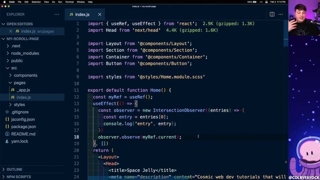 Trigger a Function when Scrolling to an Element in React with Intersection Observer смотреть онлайн