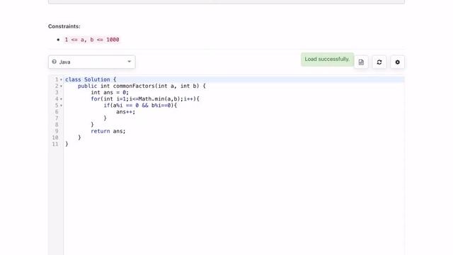 Leetcode Weekly contest 313 - Easy - Number of Common Factors смотреть онлайн