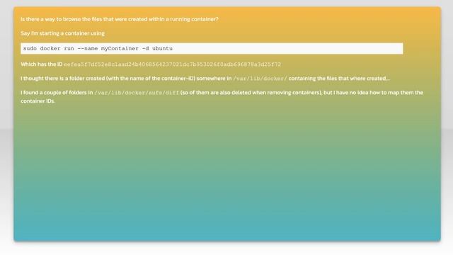 Where does Docker store the content of running containers? смотреть онлайн