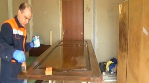 Покраска деревянной двери своими руками часть-2 (painting wooden doors with their hands part-2)