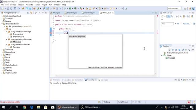 Java'da Erişim Belirteçleri Protected Method ve Değişkenler смотреть онлайн