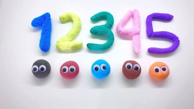Учим цифры с Пластилином Плей До|Учимся считать от 1 до 10|Шариковый Пластилин|Учимся считать 1- 10 смотреть онлайн
