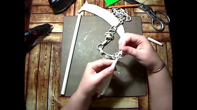 Как сделать Кусаригама,японское холодное оружие из бумаги своими руками убойный серп+ударный груз! смотреть онлайн