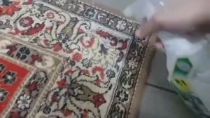 Чем убрать зеленку с ковра?