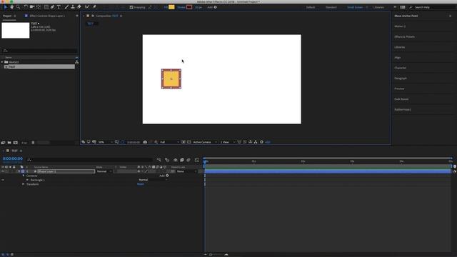 Урок 1.1: Интерфейс After Effects. Базовая анимация. Ключевые кадры. смотреть онлайн