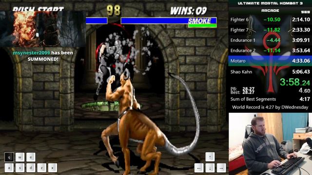 Ultimate Mortal Kombat 3 (Arcade) - Speedrun - Credit Skip - Smoke - 5:02 смотреть онлайн