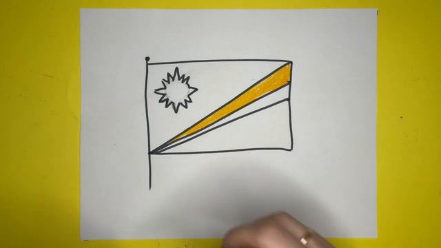 Как нарисовать флаг Маршалловых Островов Легко / Рисуем Флаги Мира смотреть онлайн