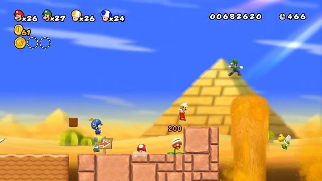 [TAS] New Super Mario Bros. Wii - 4-Players - World 2-1 (Demo) смотреть онлайн