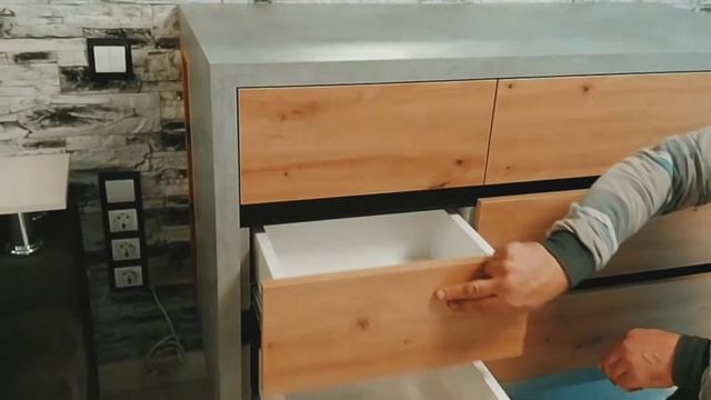 Cтильный комод в стиле LOFT смотреть онлайн