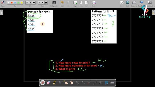 Q9:- Square Pattern | Square Pattern in Java | Pattern Questions in java | Pattern based questions смотреть онлайн