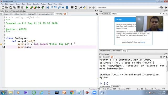 Python Tutorial #10 Class and Object in Python смотреть онлайн