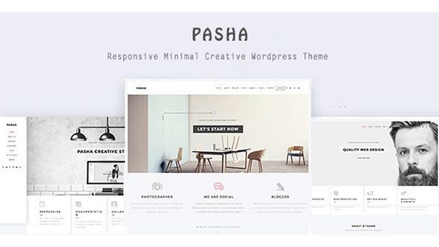 Pasha - Minimal Creative WordPress Theme | Themeforest Website Templates and Themes смотреть онлайн