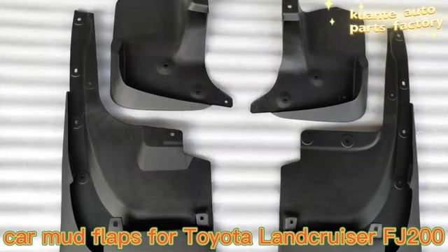 wholesales high quality car mud flaps for Toyota Landcruiser FJ200 from China car mud flaps factory смотреть онлайн